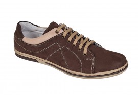 Pantofi barbati casual din piele naturala - Model Maro - Marimea 41